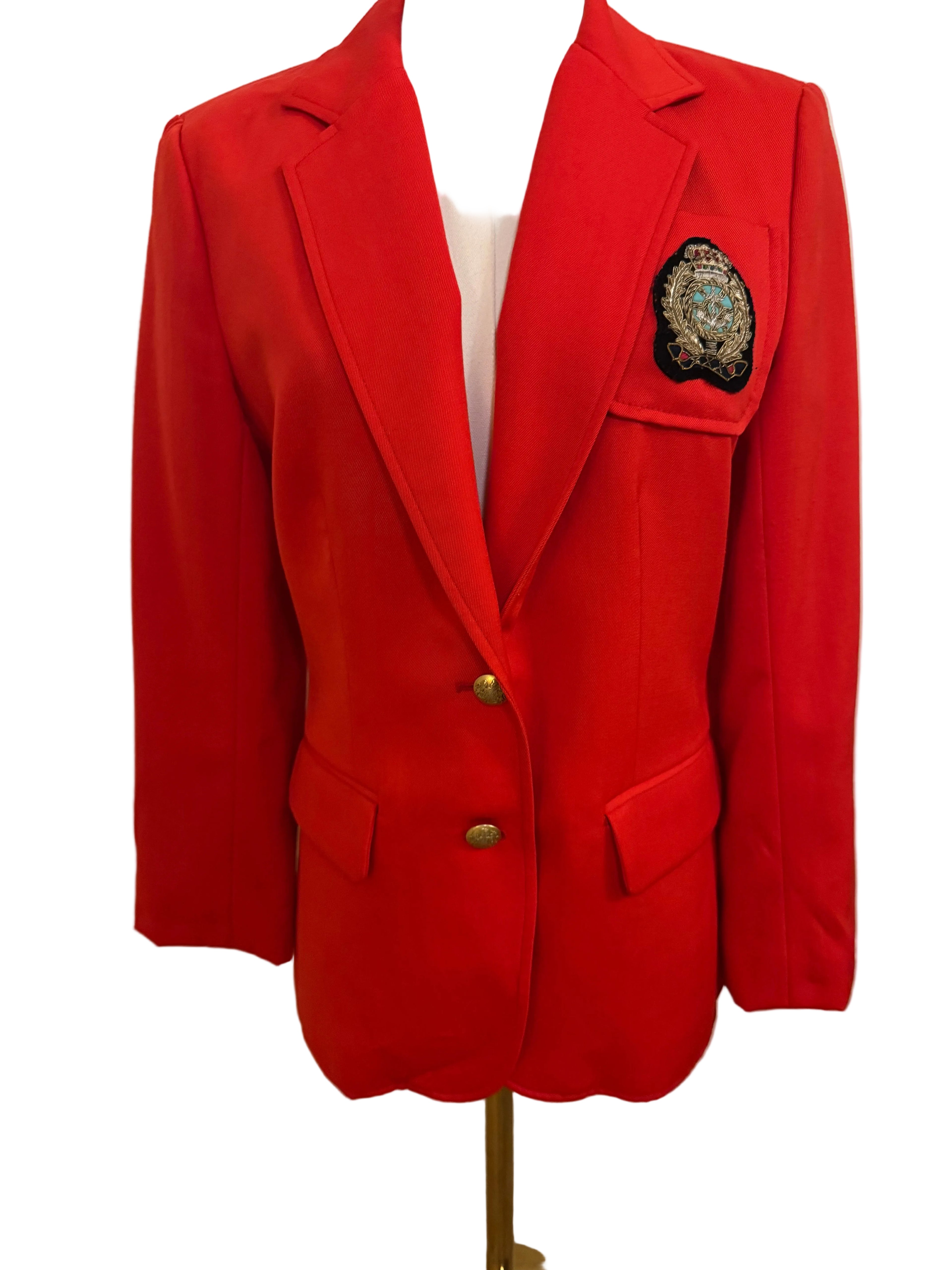 1980's Bloomingdales Vintage Crested Blazer