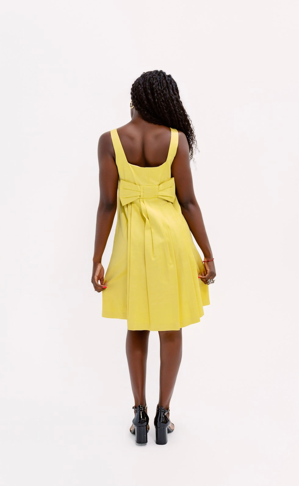 Vintage Y2K Valentino Dupioni Silk Butter Bow Dress